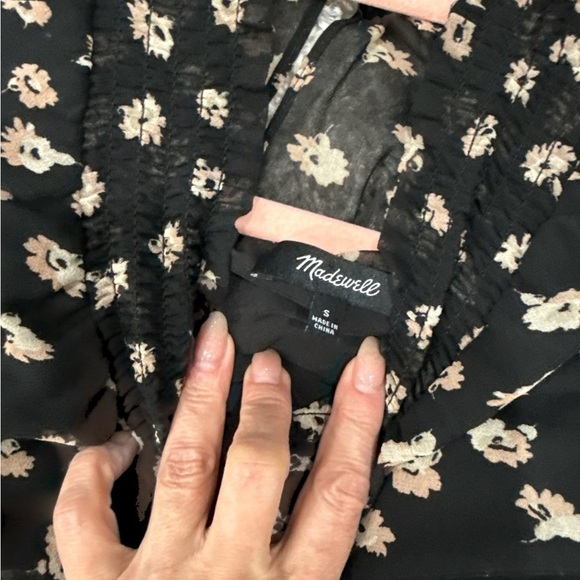 Madewell Mistlight Mock neck Dress In Seattle Floral Size S - Picture 13 of 13